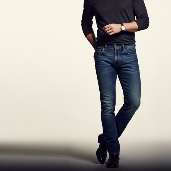 PAIGE Men's Federal Xlong Slim Straight Jeans in "Cellar" | Size 31 - Picture 1 of 9